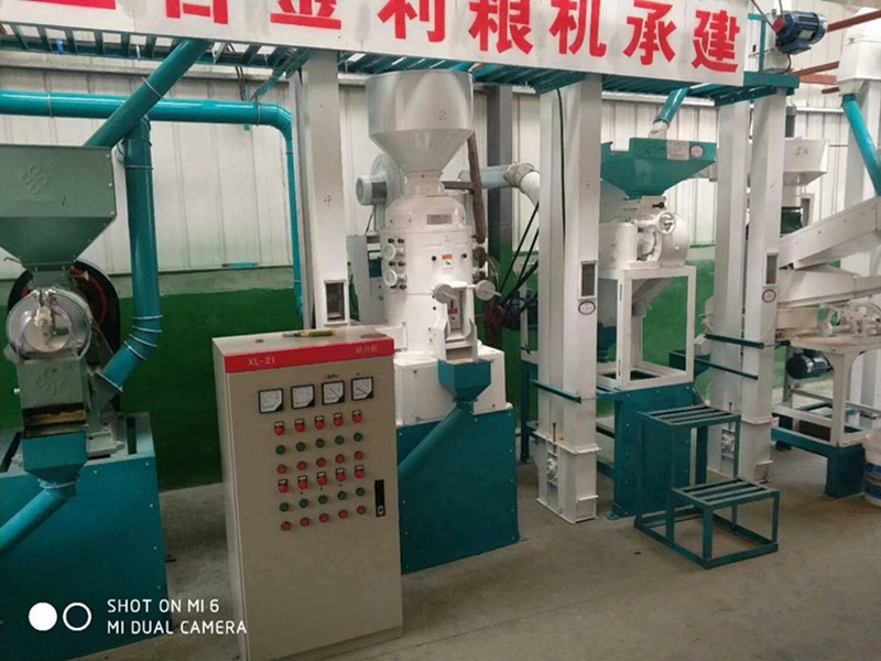 章丘成套小米加工設備安裝成功
