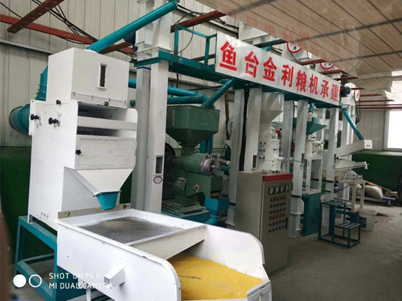 章丘成套小米加工設備安裝成功
